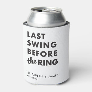 Bachelor Party Last Swing Before the Ring Minimal Can Cooler