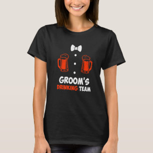 Bachelor party men team groom wedding 3 T-Shirt