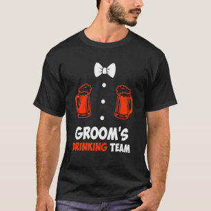Bachelor party men team groom wedding T-Shirt