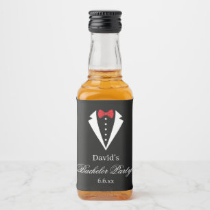 Bachelor Party Mini Liquor Bottle Labels