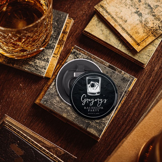 Bachelor party modern stylish bottle opener (Creator Uploaded)