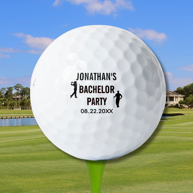 Bachelor Party Name Date Golf Balls (Creator Uploaded)