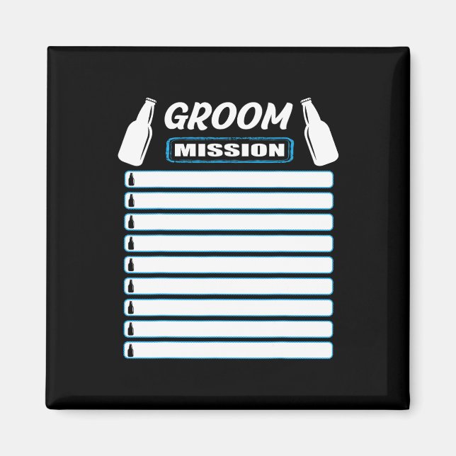 Bachelor Party Outfit With Checklist - Bachelor Pa Magnet (Front)