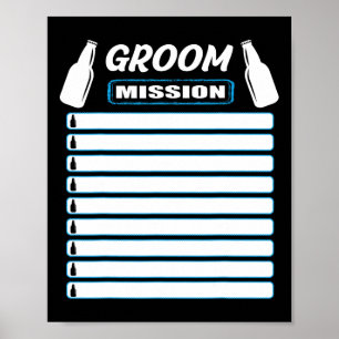 Bachelor Party Outfit With Checklist - Bachelor Pa Poster
