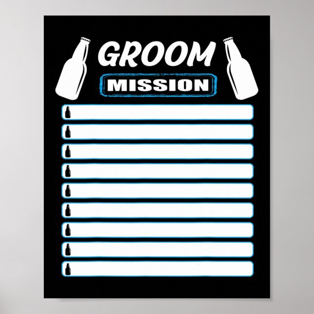 Bachelor Party Outfit With Checklist - Bachelor Pa Poster (Front)