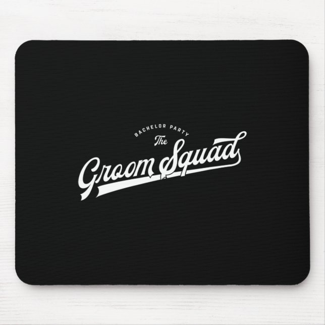 Bachelor Party Set Baseball Style The Groom Squad  Mouse Pad (Front)