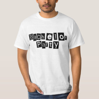 Bachelor Party (Sq Blk) T-Shirt