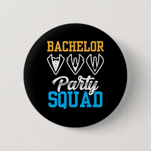 Bachelor Party Squad Bride Team Groom 6 Cm Round Badge