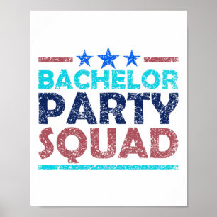 Bachelor Party Squad Team Bride Groom 2  Poster