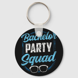 Bachelor Party Squad Team Bride Groom Key Ring