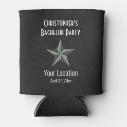 Bachelor Party Star Wedding Favour Can Cooler