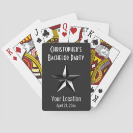 Bachelor Party Star Wedding Favour Playing Cards