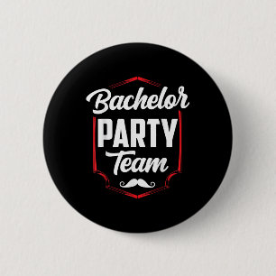 Bachelor Party Team Groom Bride 6 Cm Round Badge