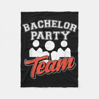 Bachelor Party Team Groom Bride _8  Fleece Blanket