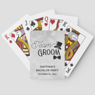 Bachelor Party Team Groom Wedding Playing Cards