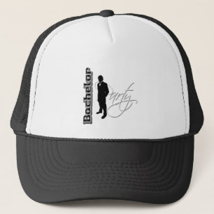 Bachelor party - trendy tuxedo man peak caps