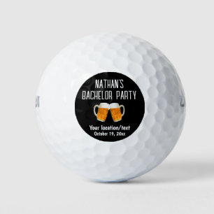 Bachelor Party Wedding Favour Beer Cheers Golf Balls