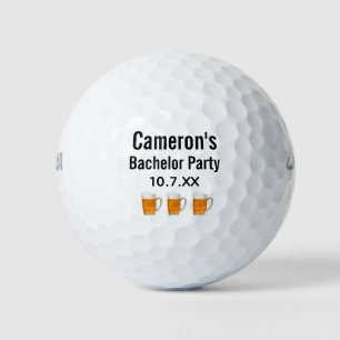 Bachelor Party Wedding Favour Beer Cheers Golf Balls