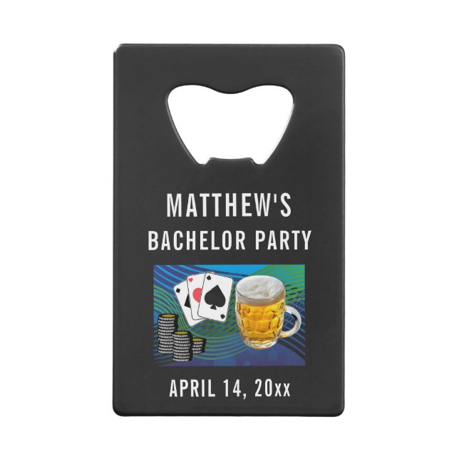 Bachelor Party Wedding Favour Beer Poker (Front)