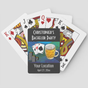 Bachelor Party Wedding Favour Beer Poker Playing Cards