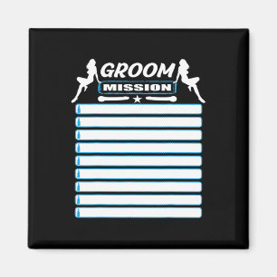 Bachelor Party With Checklist - Tasks For The Groo Magnet