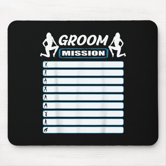 Bachelor Party With Checklist - Tasks For The Groo Mouse Pad (Front)