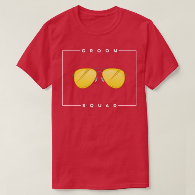 Bachelor Party with Glasses T-Shirt (Design Front)