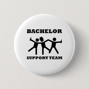 Bachelor Support Team 6 Cm Round Badge
