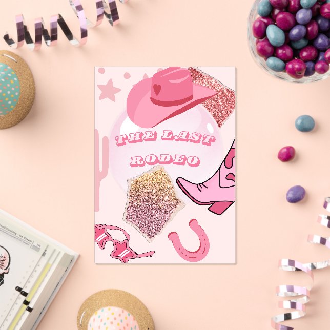 Bachelorette  acrylic invitations (Insitu (Celebration))