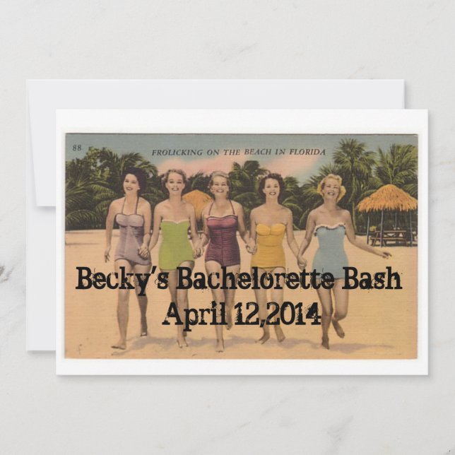 Bachelorette Bash Invitation (Front)
