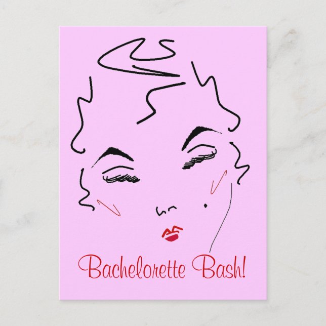 Bachelorette Bash Postcard (Front)