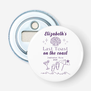 Bachelorette Beach Party Last Toast On the Coast Bottle Opener