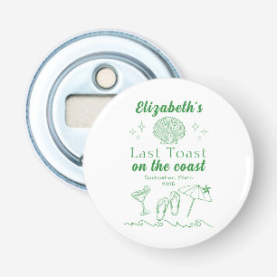 Bachelorette Beach Party Last Toast On the Coast Bottle Opener