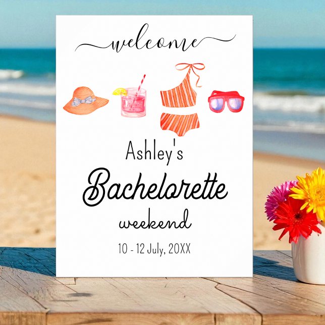 Bachelorette Beach Weekend Party  Poster (Creator Uploaded)