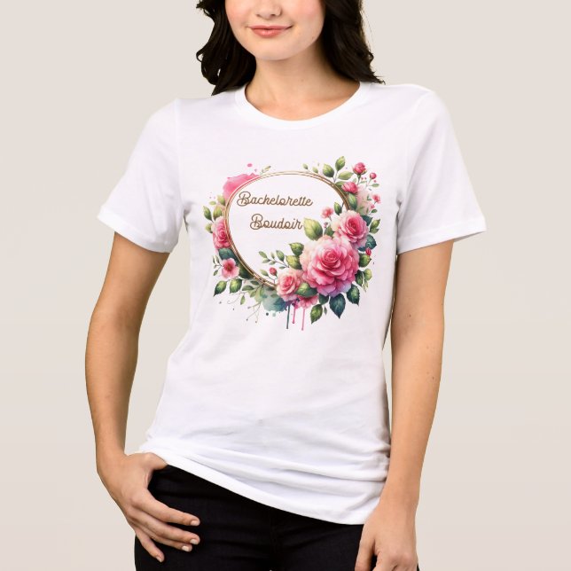 "Bachelorette Boudoir" Tri-Blend Shirt (Front)