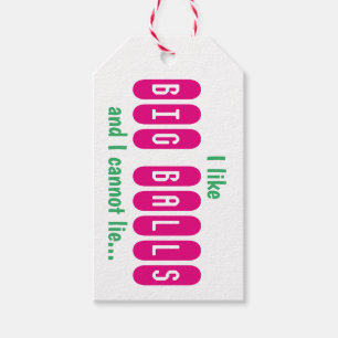 Bachelorette Bowling Gift Tag w Hashtag Pink Green