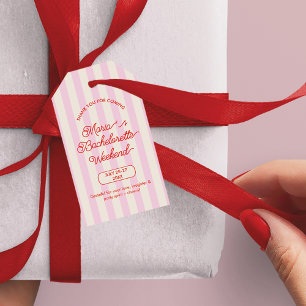Bachelorette Bridal Shower Party Thank You Gift Tags