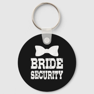 Bachelorette Bride Security Funny Kids Wedding Par Key Ring