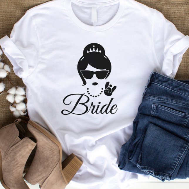 Bachelorette Bride  T-Shirt (elgant leady future birde t-shirt)