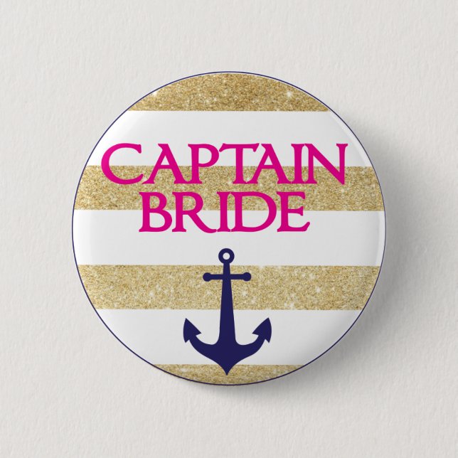 Bachelorette Button- Last Sail Before The Veil 6 Cm Round Badge (Front)