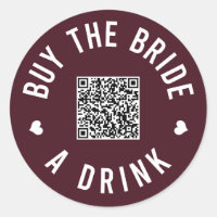 Bachelorette Buy The Bride A Drink Venmo QR Code