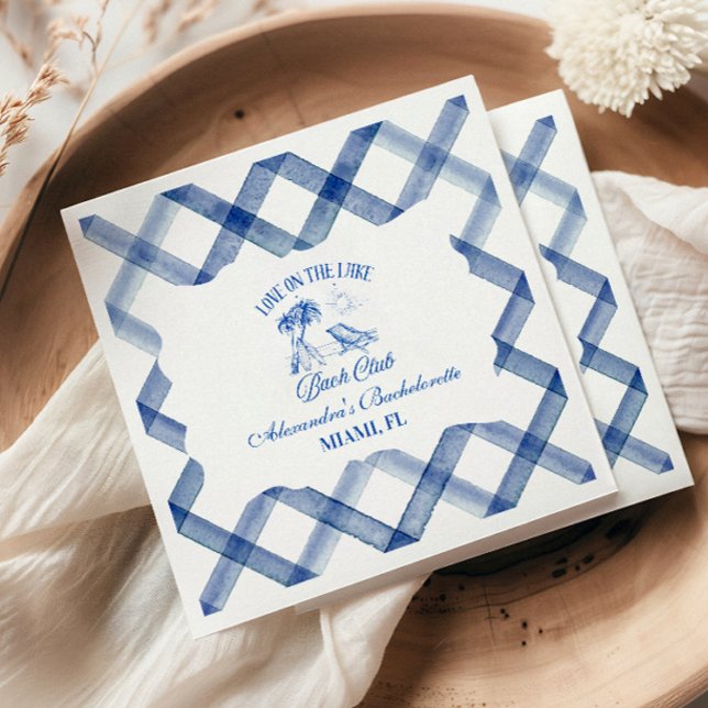 Bachelorette by the Lake Napkin (Creator Uploaded)