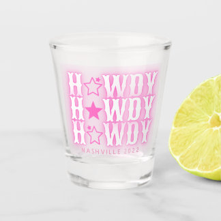 Bachelorette Cowgirl Disco Customised Shot Glass