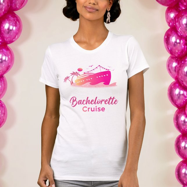 Bachelorette Cruise Pink Glitter Matching Tee (Creator Uploaded)