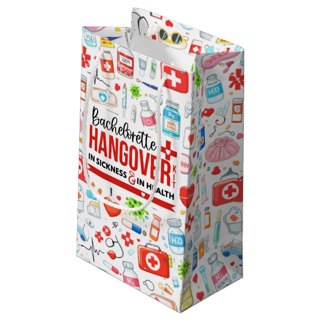 Bachelorette Hangover Kit Gift Bag (Back Angled)