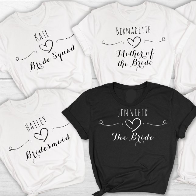 Bachelorette Hen Bridal Party Name Title Bride T-Shirt (Creator Uploaded)