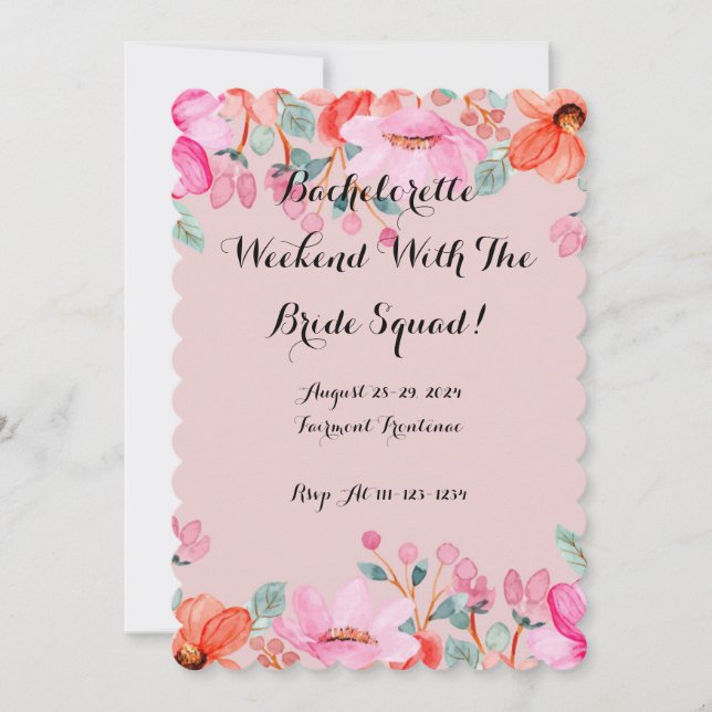 BACHELORETTE INVITATION (Front)