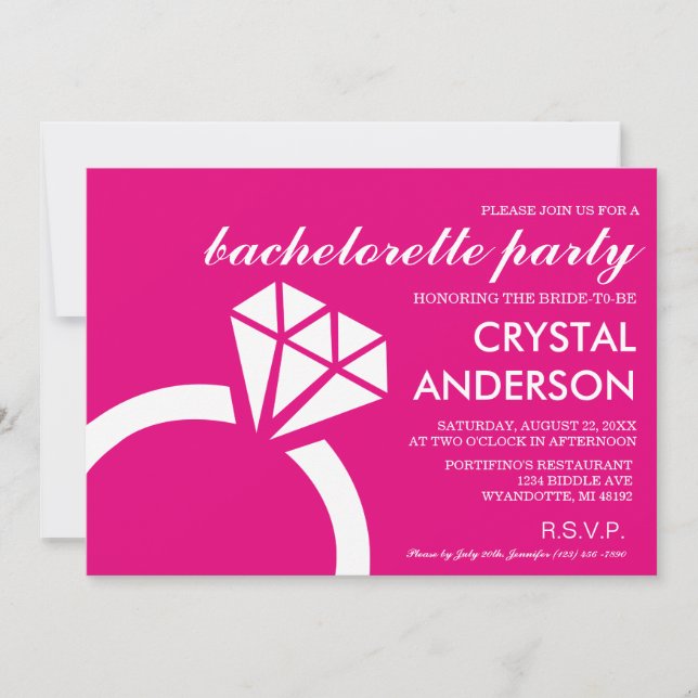 Bachelorette Invitations | Weddings (Front)