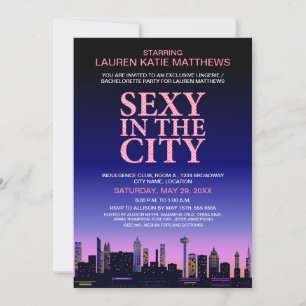 Bachelorette / Lingerie Movie Poster Party Invitation