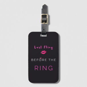 Bachelorette  luggage tag